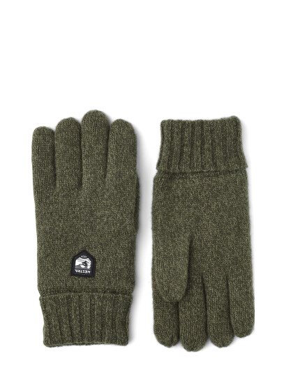 Hestra Basic Wool Glove Charcoal - Green - 7