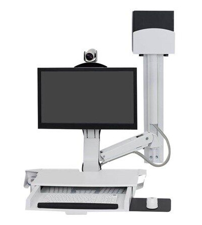 Ergotron SV Combo System with Worksurface & Pan Small CPU Holder - mounting kit (Lift and Pivot)