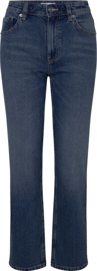 Mango Slim Fit High Waist Jeans   OPEN BLUE   38