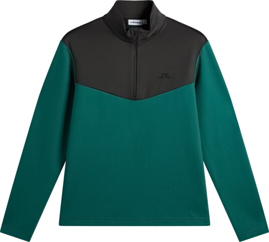 J.Lindeberg Maclean Quarter Zip Mid Layer Golfgenser herre Forest Biome XX Large