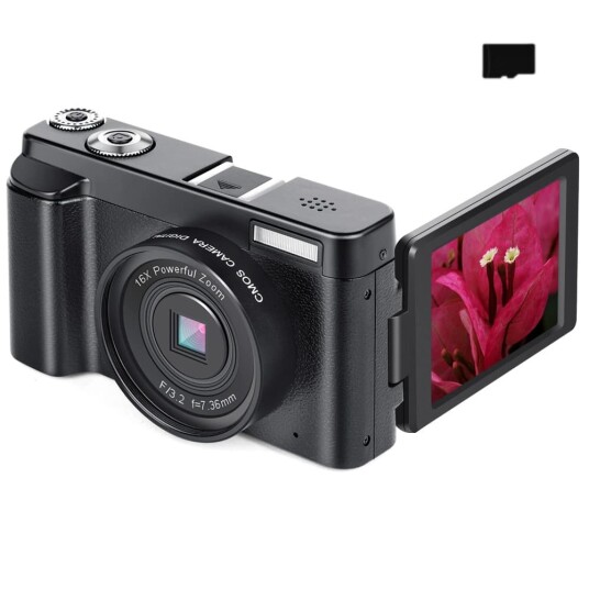 INF 48 MP HD 1080p flip-skjerm 32 GB INF 48 MP HD 1080p flip-skjerm 32 GB