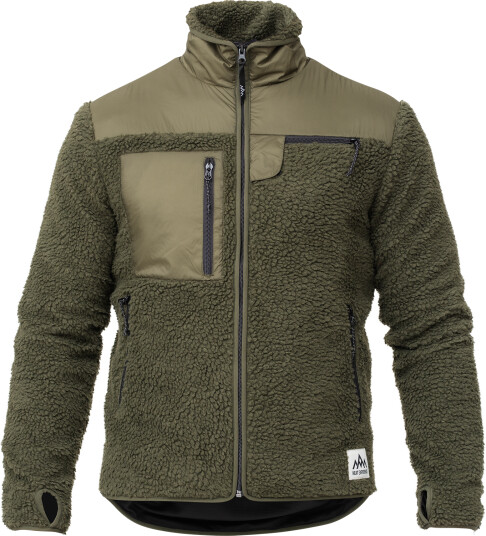 Heat Experience Unisex HeatX Heated Pile Fleece Olive Green XS, Olive Green