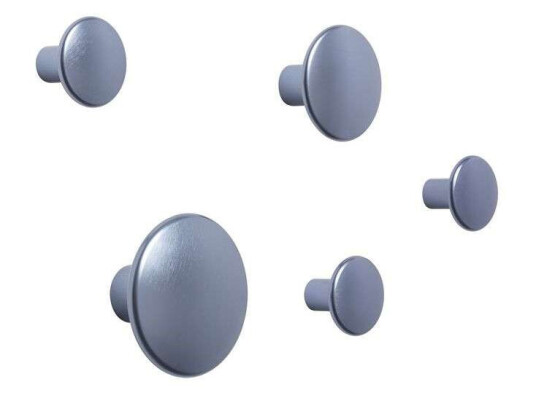 Muuto The Dots knagg metall 5-pakk Pale blue Muuto The Dots knagg metall 5-pakk Pale blue