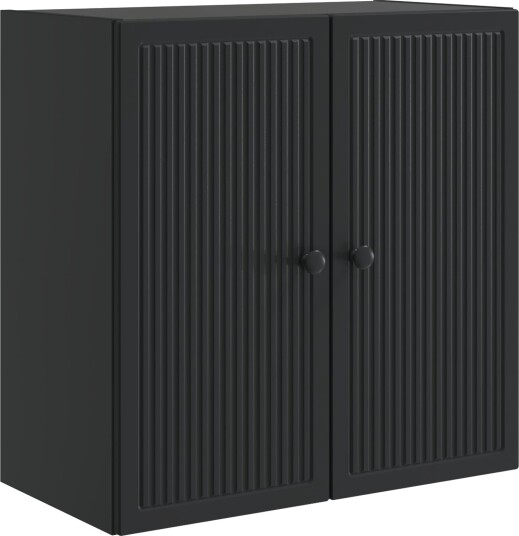 vidaXL Vegghengt skap Svart 59 x 31 x 60 cm Konstruert tre