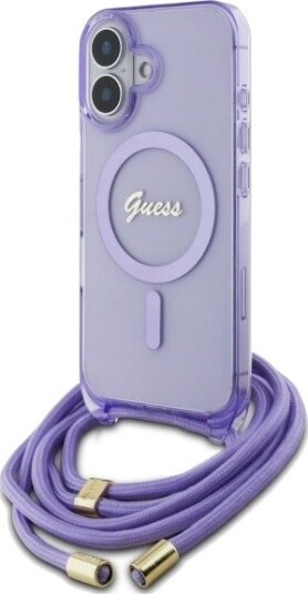 Guess MagSafe Crossbody Cord Etui til iPhone 16 - Lilla