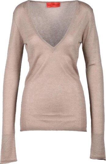 Wild Cashmere Dame Strikkevarer Beige S,