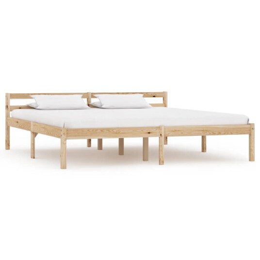 vidaXL Sengeramme heltre furu 160x200 cm