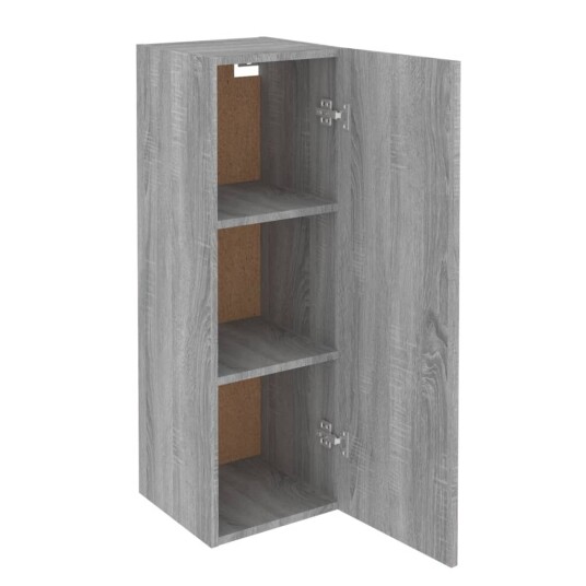 vidaXL TV-benk grå sonoma 30,5x30x90 cm konstruert tre