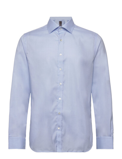 Oscar Jacobson Slim Fit Cut Away Non Iron Twill - Blue - 39