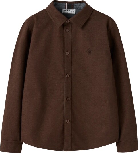 Name It Nkmnewsa Ls Shirt Noos CHOCOLATE PLUM 134 140