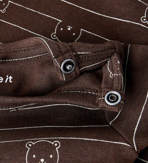 Name It Body I/e NbmNalas Chocolate Brown Name It 1 år (80) Langermet Body Brun