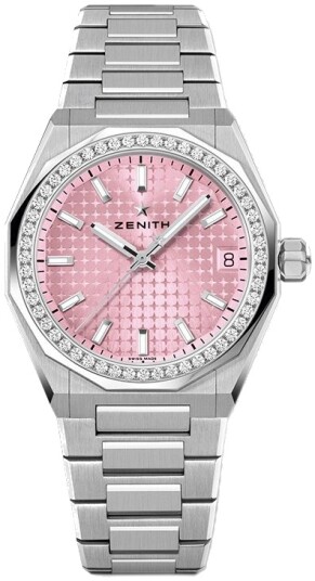 Zenith Dameklokke 16.9400.670 18.I001 Defy Skyline Rosa/Stål Ø36 mm