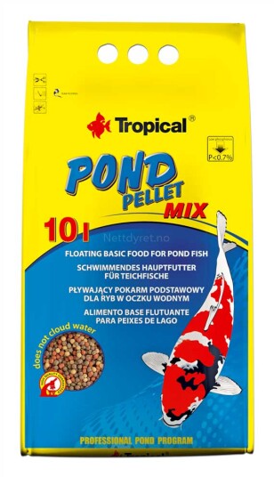 Tropical Pond Mix Granulat Fiskefôr 10L Tropical Pond Mix Granulat Fiskefôr 10L