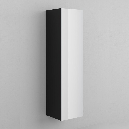 INR Iconic Nordic Rooms Twin 40 Høyskap med 4 Hyller og 2 Skuffer B400xh1600xd390mm Black oak / 40cm Høyre Hengslet INR Iconic Nordic Rooms Twin 40 Høyskap med 4 Hyller og 2 Skuffer B400xh1600xd390mm Black oak / 40cm Høyre Hengslet