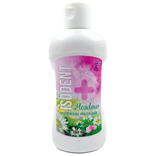 Munnvann mot munntørrhet IsoDent Meadows 100 ml. Munnvann mot munntørrhet IsoDent Meadows 100 ml.
