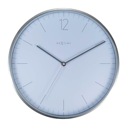 Nextime Essential Silver Veggklokke 3254WI   Unisex 34 cm Kvarts urverk
