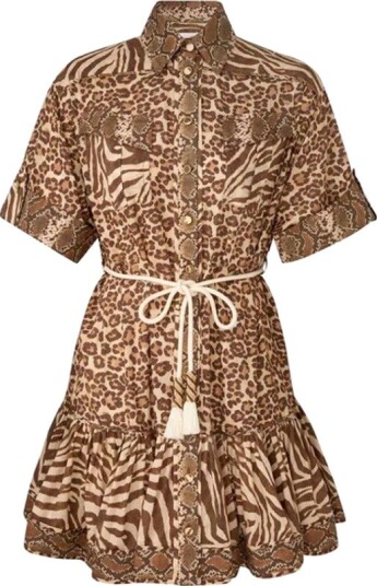 Zimmermann Dame Kjoler Brun XS,