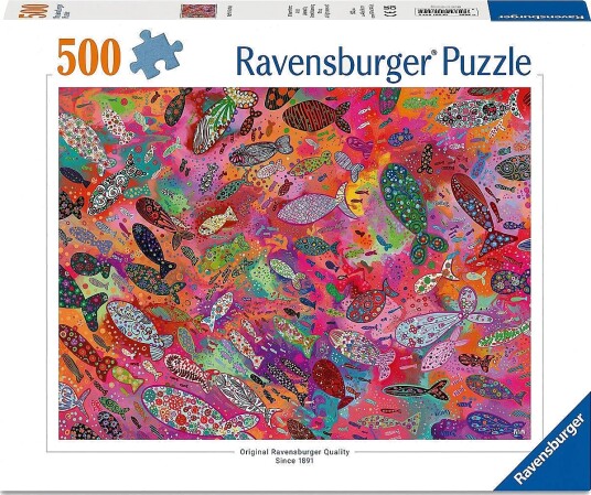 Ravensburger Fish In Fuchsia 500P Multi/patterned ONE SIZE