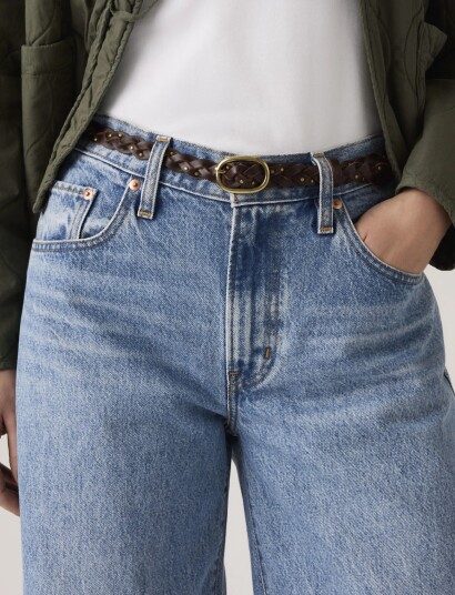 Levi"s® Taylor Braid Belt Chocolate Ma Brown 65 Levi"s® Taylor Braid Belt Chocolate Ma Brown 65
