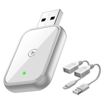 348 Trådløs CarPlay adapter for iPhone   hvit