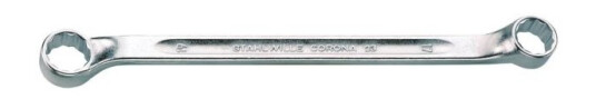 Dobbelt Ringnøgle 23 24X27mm Fladforkrøp Dobbelt Ringnøgle 23 24X27mm Fladforkrøp