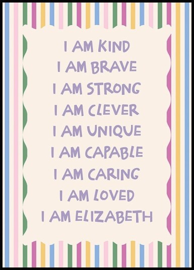 C Personalized Print Plakat Plakat / 21x30cm C Personalized Print Plakat Plakat / 21x30cm