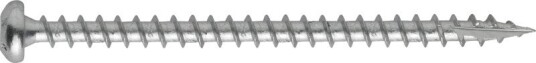 Nkt Fasteners Spun+ Skrue Elforsinket Panhode Sølv 4,5x50mm 200 Stk