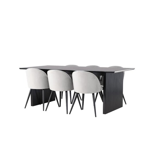 Venture Home Spisegruppe Venture Home Vail med 6 Velvet Stoler GR22912