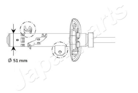 Støtdemper JAPANPARTS MM-01130