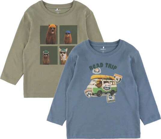 Name It Nmmvoto 2P Ls Nreg Top Blue 92