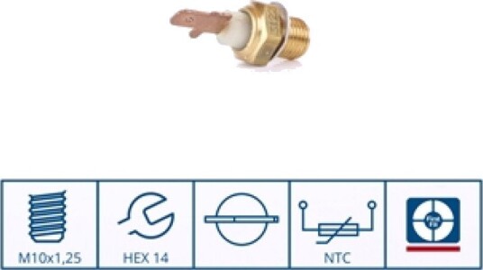 Sensor, motortemperatur NISSENS 207058