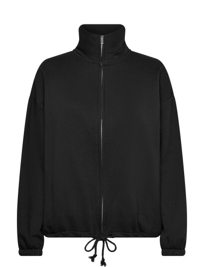Gina Tricot Soft Sport Zip Sweater Black XS