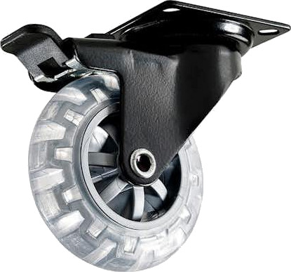Møbelhjul Habo 4107 med Brems 75 mm