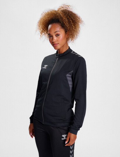 Hummel Hmlauthentic Pl Zip Jacket Woman Black XXL Hummel Hmlauthentic Pl Zip Jacket Woman Black XXL