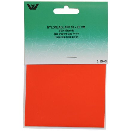 Vj Green Reparasjonslapp Selvklebende Nylon Rød 10x20 cm 1 stk
