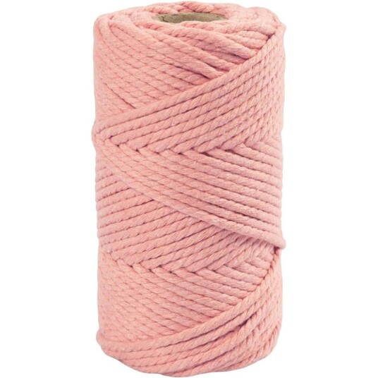 Craft Kit Macramé rope Pink 977561