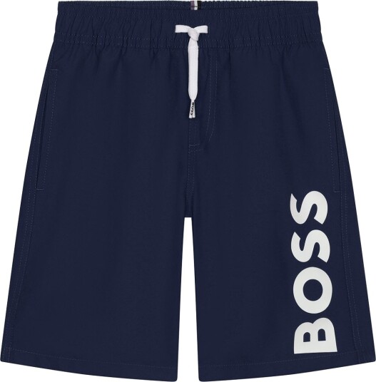 BOSS Badshorts Navy m. Hvit BOSS 1 år 80 Badetøy Blå
