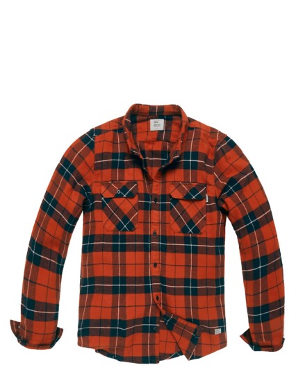 Vintage industries Sem rutete flanellskjorte Oransje