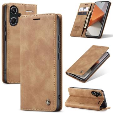 Xiaomi Redmi Note 13 Pro+ Caseme 013 Series Lommebok-deksel Brun