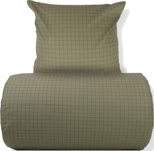 Nordstrand Home Dobbelt sengetøy 240x220 cm   100% bomull   Grønt med mørkegrønne ruter