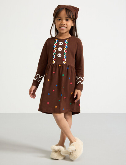 Lindex Nightdress Christmas Santa Gin Brown 92