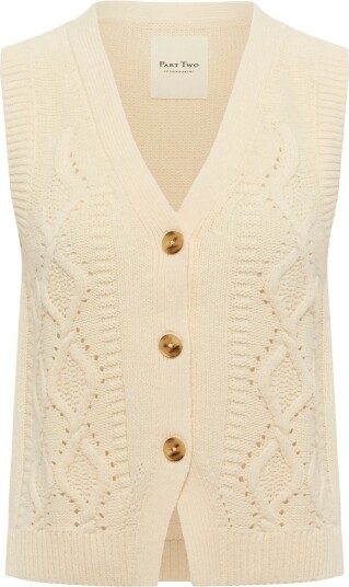 Part Two Christinpw Waistcoat Grey XXL