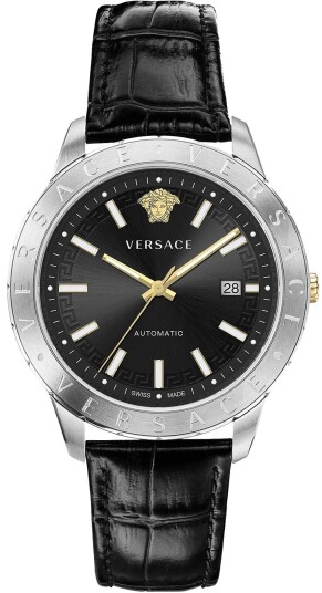 Versace Herreklokke VE2D00221 Univers Sort/Lær Ø43 mm