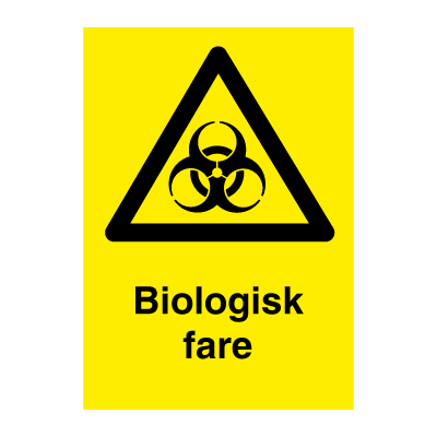 Jo Safety Biologisk fare Selvklebende vinyl 297 x 210 mm 6307029VA4