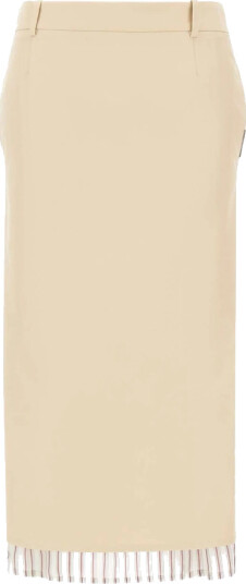 The Attico Dame Skjørt Beige M,
