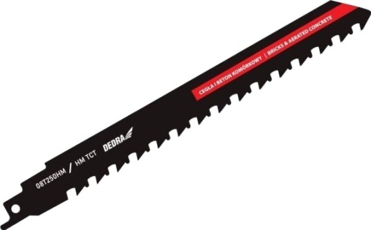 Dedra Stikksagblad 240/190 Mm Betong Hm Dedra Stikksagblad 240/190 Mm Betong Hm