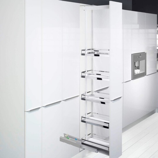 KESSEBÖHMER ARENAPLUS STYLE PANTRYUTTREKK 400 MM HVIT/KROM 1800 2200MM