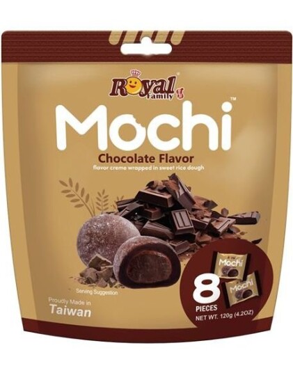 Royal Family Mochi Chocolate Mochi med Sjokoladesmak 120 gram Taiwan