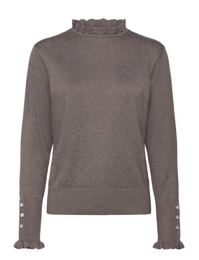 FREE/QUENT Fqkatie Pullover Brown L FREE/QUENT Fqkatie Pullover Brown L