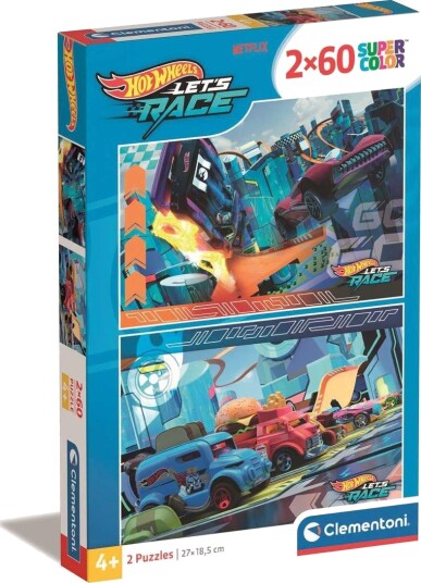 Clementoni 2x60 Stk Puslespill Kids Hotwheels
